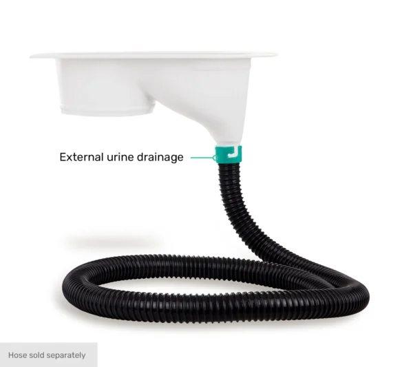 TROBOLO white composting toilet insert - with hose