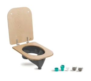 TROBOLO Set avec séparateur et siège de toilettes pour fabriquer soi-même des toilettes sèches