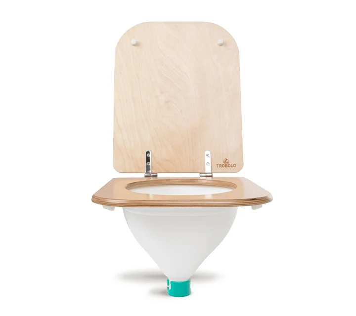 Kit séparateur pour toilette sèche & siège en bois