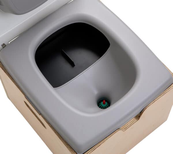 Mobile composting toilet TROBOLO TeraGO close-up open
